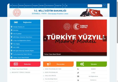 İSTANBUL / FATİH - Davutpaşa Anadolu Lisesi