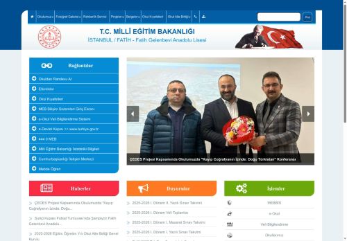 İSTANBUL / FATİH - Fatih Gelenbevi Anadolu Lisesi