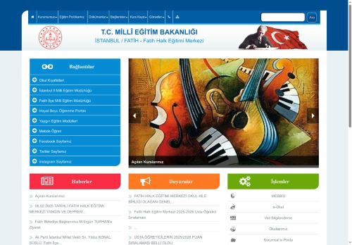 İSTANBUL / FATİH - Fatih Halk Eğitimi Merkezi