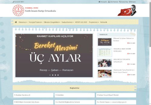 İSTANBUL / FATİH - Fatih İmam Hatip Ortaokulu