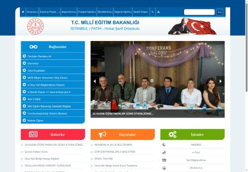 İSTANBUL / FATİH - Hırkai Şerif Ortaokulu