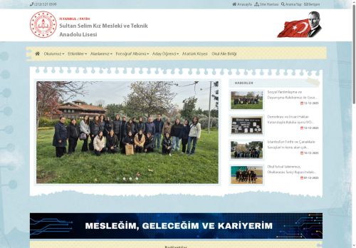 İSTANBUL / FATİH - Sultan Selim Kız Mesleki ve Teknik Anadolu Lisesi