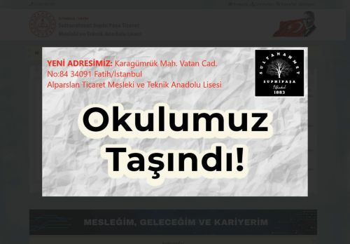 İSTANBUL / FATİH - Sultanahmet Suphi Paşa Ticaret Mesleki ve Teknik Anadolu Lisesi