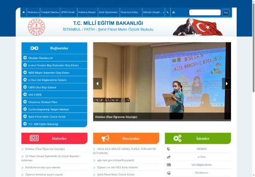 İSTANBUL / FATİH - Şehit Fikret Metin Öztürk İlkokulu