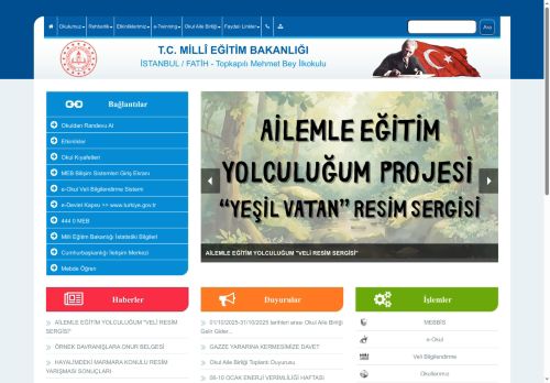 İSTANBUL / FATİH - Topkapılı Mehmet Bey İlkokulu