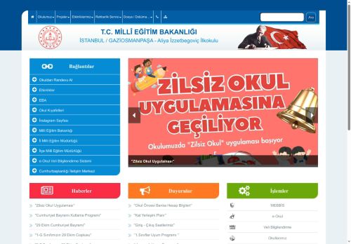 İSTANBUL / GAZİOSMANPAŞA - Aliya İzzetbegoviç İlkokulu