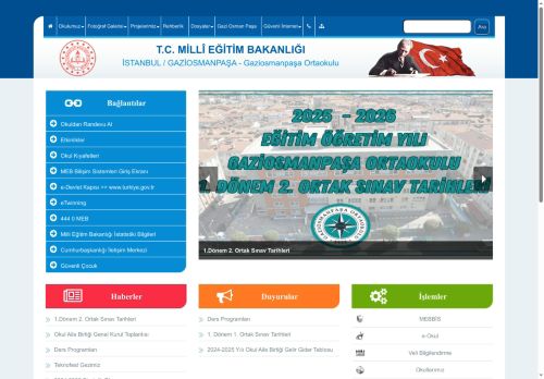 İSTANBUL / GAZİOSMANPAŞA - Gaziosmanpaşa Ortaokulu