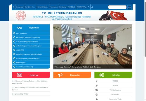 İSTANBUL / GAZİOSMANPAŞA - Gaziosmanpaşa Rehberlik ve Araştırma Merkezi