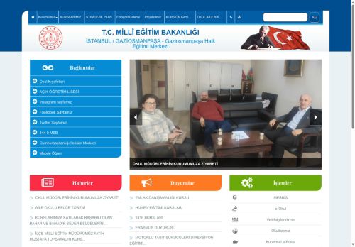 İSTANBUL / GAZİOSMANPAŞA - Gaziosmanpaşa Halk Eğitimi Merkezi