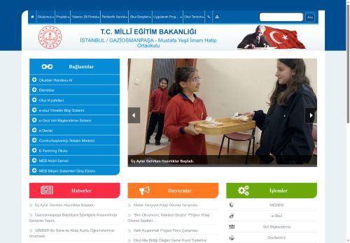 İSTANBUL / GAZİOSMANPAŞA - Mustafa Yeşil İmam Hatip Ortaokulu