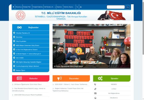 İSTANBUL / GAZİOSMANPAŞA - Toki Avrupa Konutları Ortaokulu