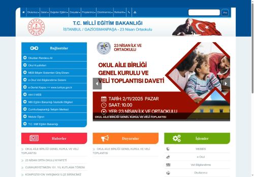 İSTANBUL / GAZİOSMANPAŞA - 23 Nisan Ortaokulu