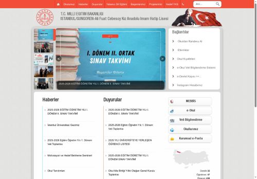 İSTANBUL / GÜNGÖREN - Ali Fuat Cebesoy Kız Anadolu İmam Hatip Lisesi