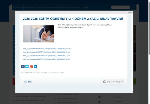 İSTANBUL / GÜNGÖREN - Ömer Dinçer İmam Hatip Ortaokulu