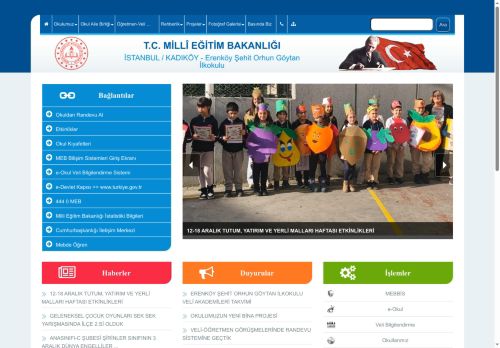 İSTANBUL / KADIKÖY - Erenköy Şehit Orhun Göytan İlkokulu