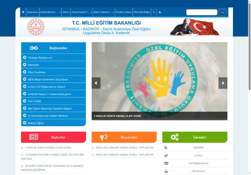 İSTANBUL / KADIKÖY - Hamit İbrahimiye Özel Eğitim Uygulama Okulu II. Kademe