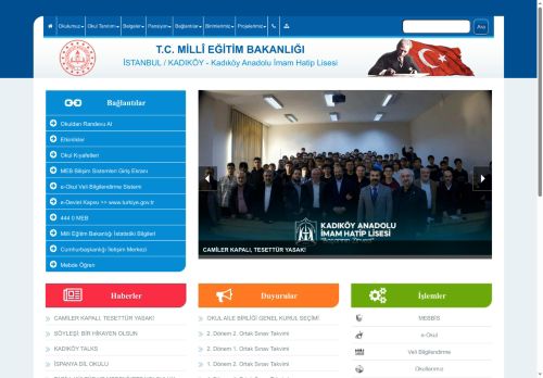 İSTANBUL / KADIKÖY - Kadıköy Anadolu İmam Hatip Lisesi