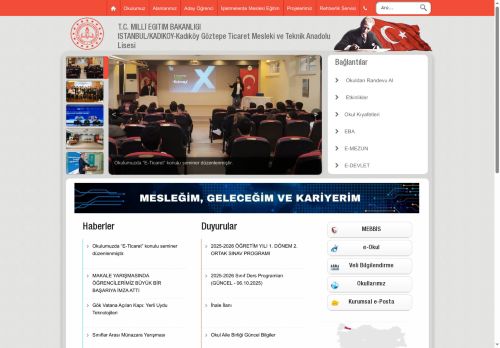 İSTANBUL / KADIKÖY - Kadıköy Göztepe Ticaret Mesleki ve Teknik Anadolu Lisesi