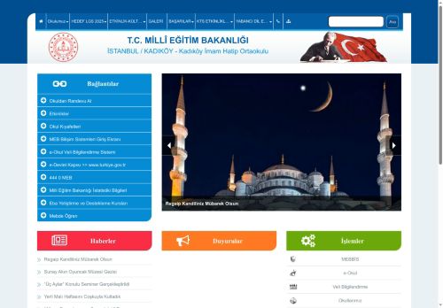 İSTANBUL / KADIKÖY - Kadıköy İmam Hatip Ortaokulu