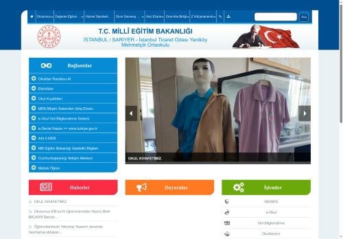 İSTANBUL / SARIYER - İstanbul Ticaret Odası Yeniköy Mehmetçik Ortaokulu