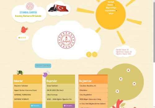 İSTANBUL / SARIYER - Kocataş Barbaros Ortaokulu