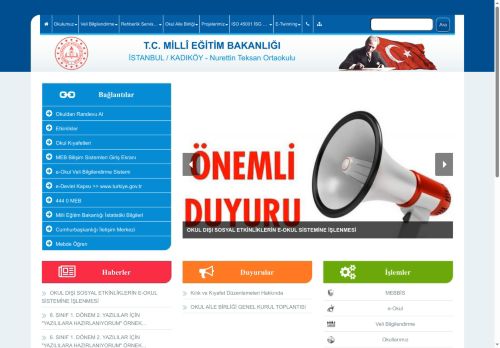 İSTANBUL / KADIKÖY - Nurettin Teksan Ortaokulu