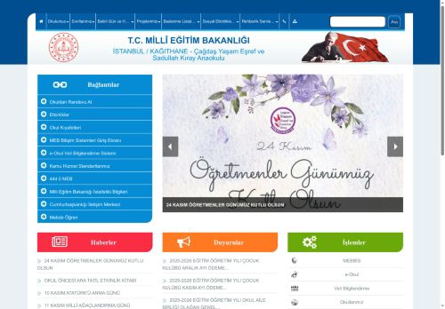 İSTANBUL / KAĞITHANE - Çağdaş Yaşam Eşref ve Sadullah Kıray Anaokulu