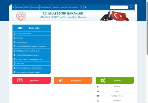 İSTANBUL / KAĞITHANE - İsmail Erez İlkokulu