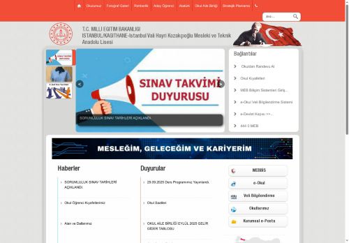 İSTANBUL / KAĞITHANE - İstanbul Vali Hayri Kozakçıoğlu Mesleki ve Teknik Anadolu Lisesi