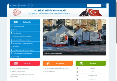 İSTANBUL / KAĞITHANE - Şair Yahya Kemal İlkokulu