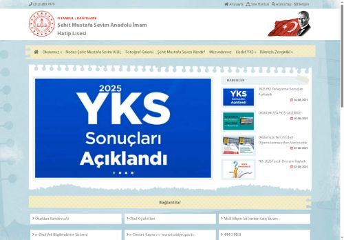 İSTANBUL / KAĞITHANE - Şehit Mustafa Sevim Anadolu İmam Hatip Lisesi