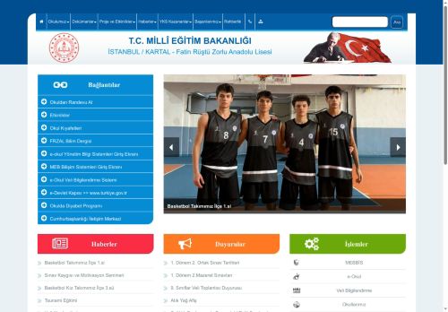 İSTANBUL / KARTAL - Fatin Rüştü Zorlu Anadolu Lisesi