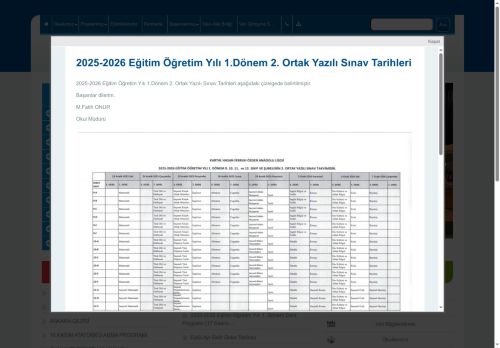 İSTANBUL / KARTAL - Hasan Ferruh Özgen Anadolu Lisesi