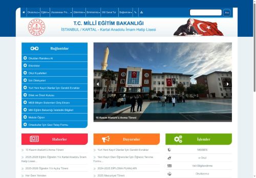 İSTANBUL / KARTAL - Kartal Anadolu İmam Hatip Lisesi