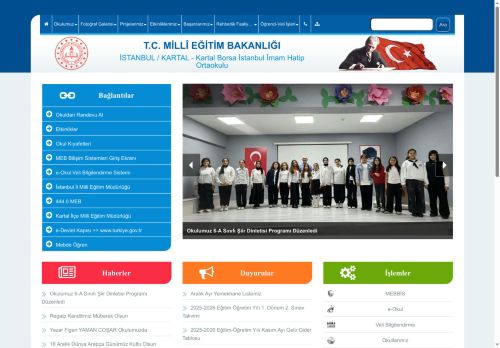 İSTANBUL / KARTAL - Kartal Borsa İstanbul İmam Hatip Ortaokulu