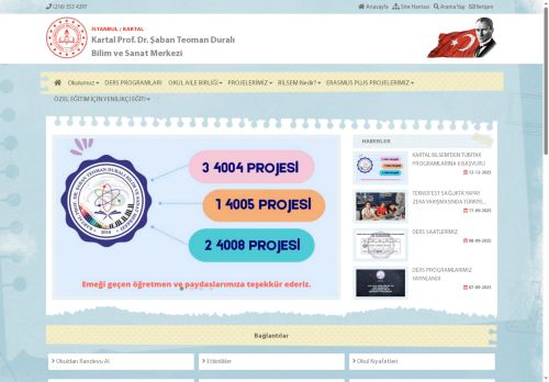 İSTANBUL / KARTAL - Kartal Prof. Dr. Şaban Teoman Duralı Bilim ve Sanat Merkezi