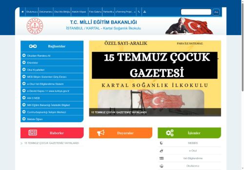 İSTANBUL / KARTAL - Kartal Soğanlık İlkokulu