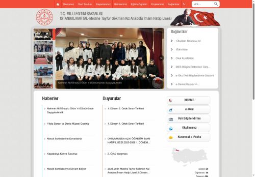İSTANBUL / KARTAL - Medine Tayfur Sökmen Kız Anadolu İmam Hatip Lisesi