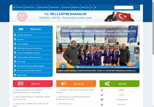 İSTANBUL / KARTAL - Semiha Şakir Anadolu Lisesi