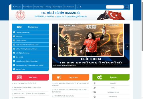 İSTANBUL / KARTAL - Şehit Er Yıldıray Biroğlu İlkokulu