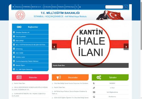 İSTANBUL / KÜÇÜKÇEKMECE - Arif Nihat Asya İlkokulu