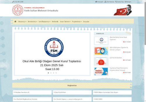 İSTANBUL / KÜÇÜKÇEKMECE - Fatih Sultan Mehmet Ortaokulu