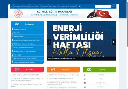 İSTANBUL / KÜÇÜKCEKMECE - Cemil Mutlu Ortaokulu