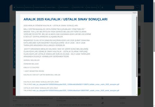 İSTANBUL / KÜÇÜKÇEKMECE - Küçükçekmece Mesleki Eğitim Merkezi