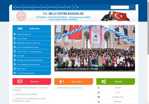 İSTANBUL / KÜÇÜKÇEKMECE - Küçükçekmece İMKB Yavuz Sultan Selim Ortaokulu