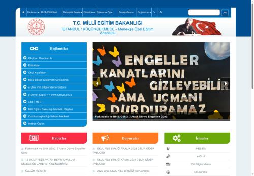 İSTANBUL / KÜÇÜKÇEKMECE - Menekşe Özel Eğitim Anaokulu