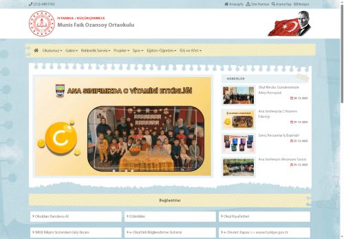 İSTANBUL / KÜÇÜKÇEKMECE - Munis Faik Ozansoy Ortaokulu