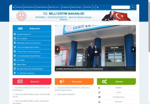 İSTANBUL / KÜÇÜKÇEKMECE - Şehit Er MüslümZengin İlkokulu