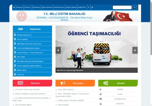 İSTANBUL / KÜÇÜKÇEKMECE - Toki Şehit Efkan Kıran İlkokulu