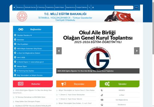 İSTANBUL / KÜÇÜKÇEKMECE - Türkiye Gazeteciler Cemiyeti Ortaokulu